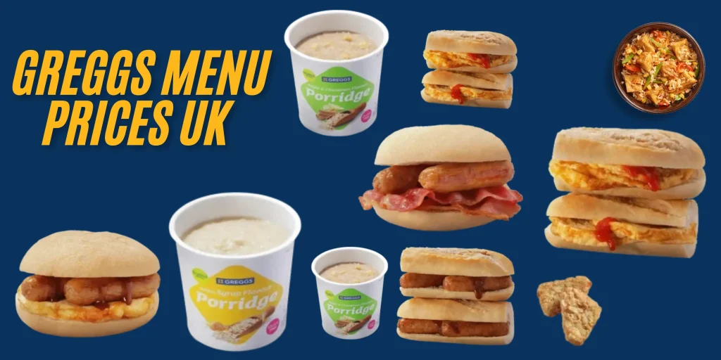 Greggs Menu Prices UK