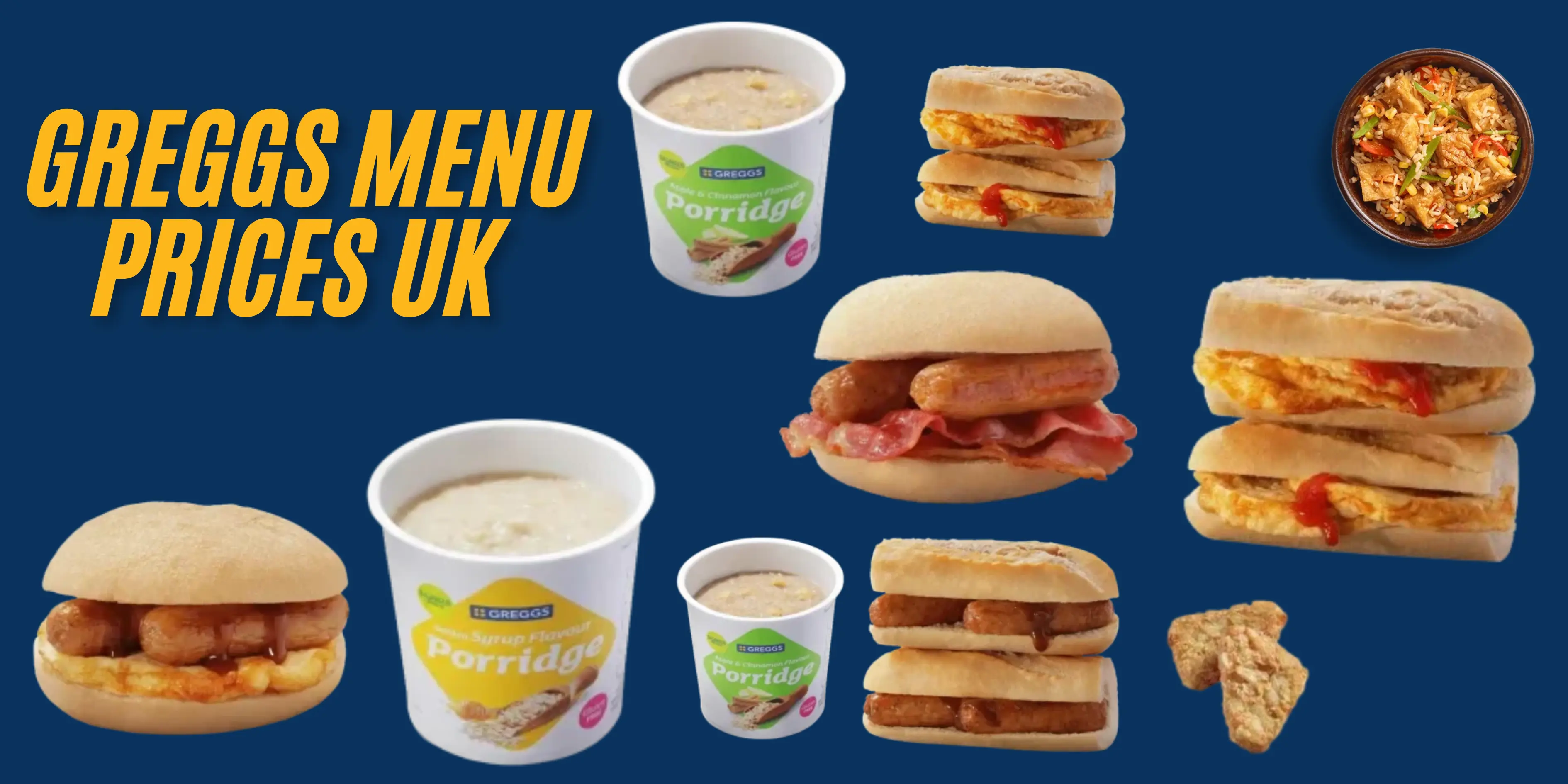 Greggs Menu Prices UK